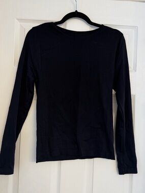 French Laundry Black Long-Sleeve Crewneck Top for Kids